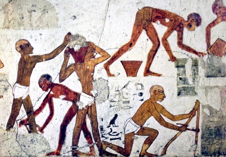 Egyptian tomb wall painting
