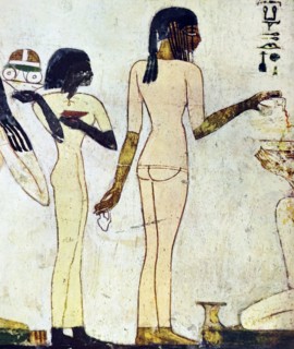 Egyptian tomb wall painting