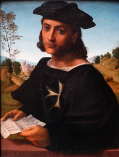 Portrait of a Knight of Rhodes by Franciabigio