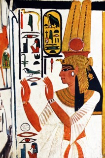 Egyptian tomb wall painting
