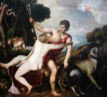 Venus and Adonis' by Titian