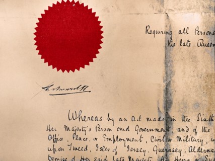 Part of King Edward VII's first proclamation as King