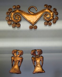 Gold objects from Colombia