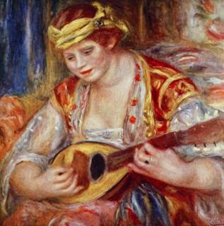Woman with a Mandolin' by Pierre-Auguste Renoir