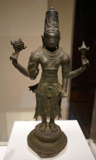 Bronze statue of the God Vishnu