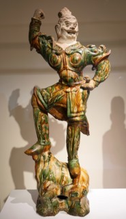 Ceramic statue of lokapala