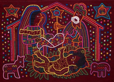 Mola textile by Kuna Indian artist