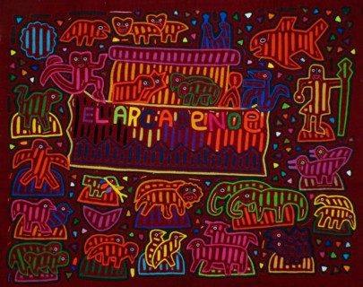 Mola textile by Kuna Indian artist