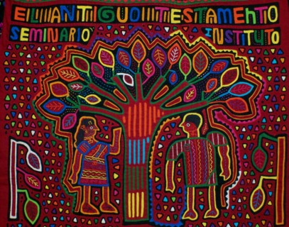 Mola textile by Kuna Indian artist