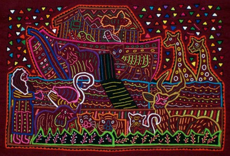 Mola textile by Kuna Indian artist