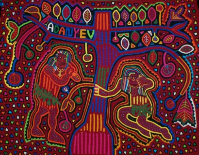 Mola textile by Kuna Indian artist