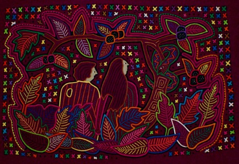 Mola textile by Kuna Indian artist