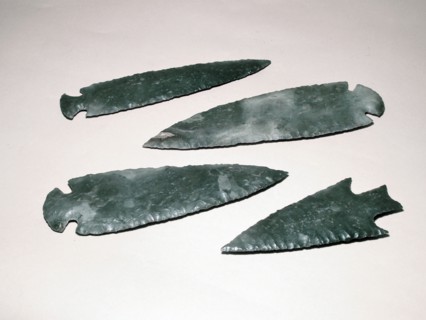Flint arrowheads from South America