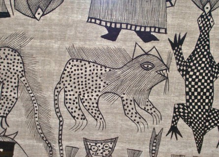 Tribal African painted cloth