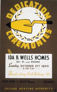 Poster for the Ida B. Wells Homes