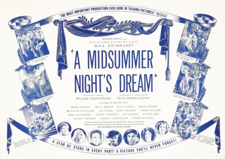 Lobby card for Max Reinhardt's 'A Midsummer Night’s Dream' (1935).