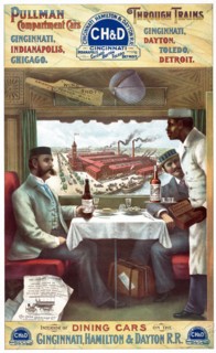 Pullman compartment cars through trains
