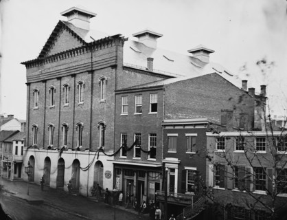 Scene of the assassination of president Lincoln