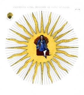 Calendrier royal indiquant le cours du soleil 1706.