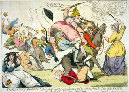 The genius of France extirpating despotism tyranny & oppression from the face of the earth