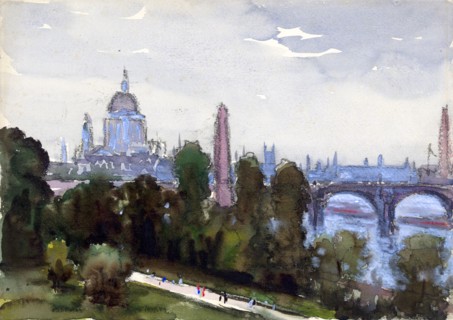 To St. Paul's from my window by Joseph Pennell