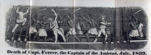 newspaper's depiction of the Revolt on the Amistad