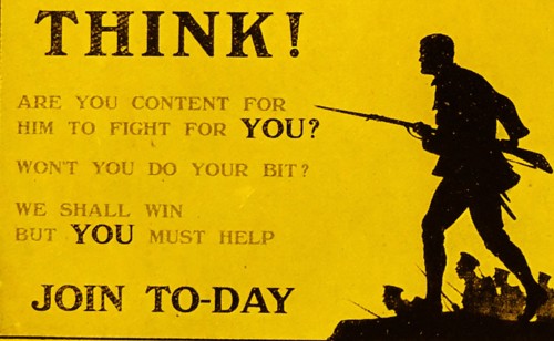 World War I Propaganda Poster.