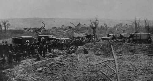 British army ambulances.
