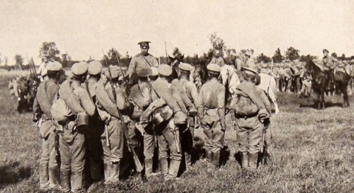 Russian soldiers near Warsaw.
