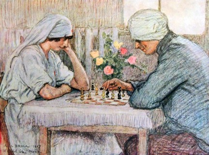 A l’hôpital: la partie d’échecs’ A. de Broca.