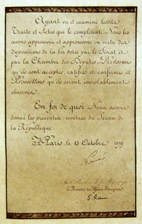Ratification du Traité de Versailles le 13 octobre 1919