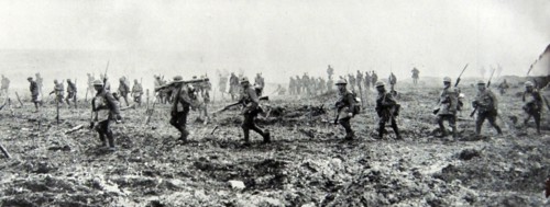 Canadian soldiers at the frontline.