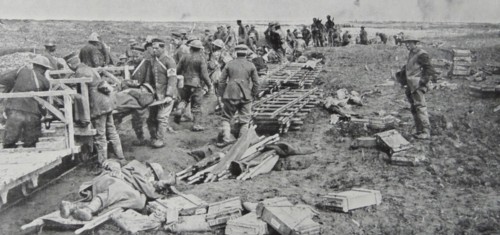 Canadian soldiers at the frontline.