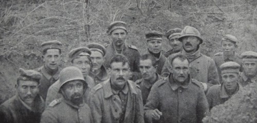German prisoners of war captured west of the town of Reims.