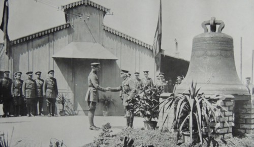 The king of Belgium Albert I greets General Plummer