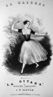 Currier & Ives Illustration. La Mazurka