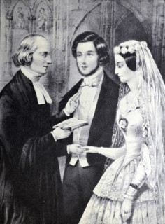 Currier & Ives Illustration. The Marriage