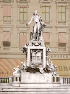 Mozart Monument, Vienna, Austro-Hungary