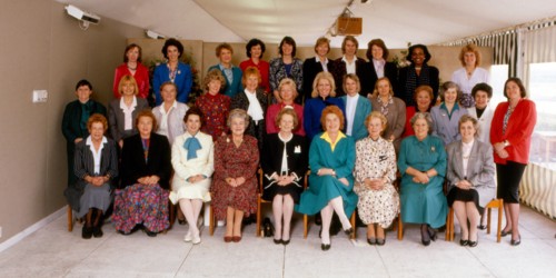 Margaret thatcher heads 31 out of 41 women elected to the British Parliament
