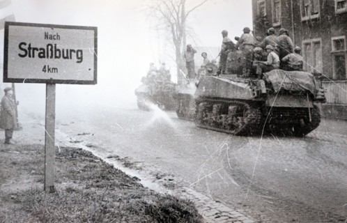 American forces near Strasbourg, France
