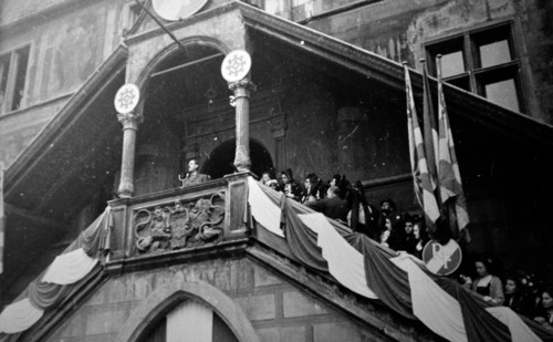 General Charles de Gaulle at the liberation of Mulhouse