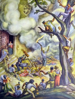 Spanish civil war: Burning Convents