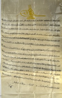 Letter from Sultan Abdul Hamid I to King