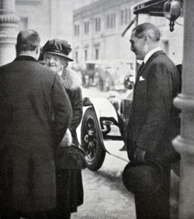 Rome - 1922 - The friendly greeting from a great admirer of Mussolini: the late Queen Mother of Italy