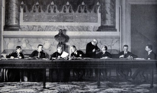 Signing of the 'Treaty of the Lateran.'