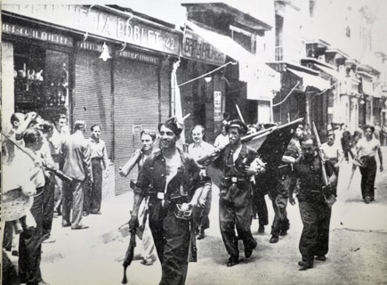Spanish civil war, Barcelona 1937