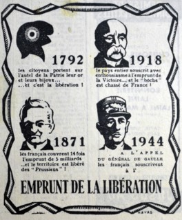 Poster depicting heroes of the French struggle against aggressors