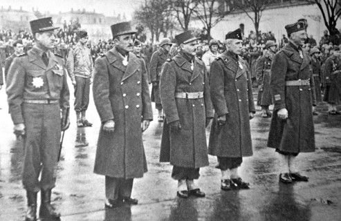 General Bethouard reviews troops