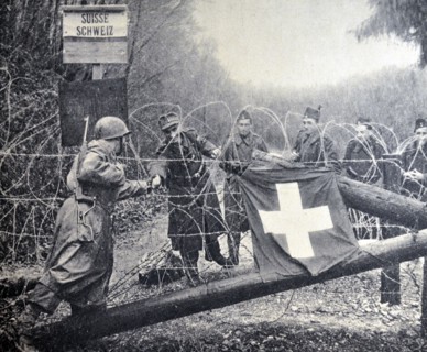 French army liberates territories in Alsace up to the Swiss border