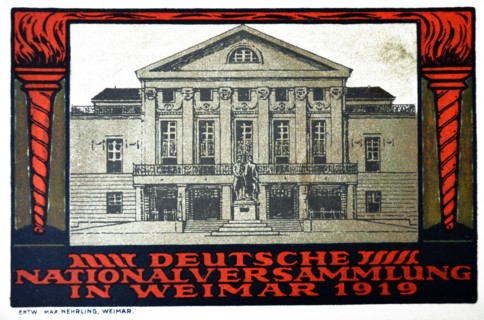 The German national assembly in Weimar in 1919
